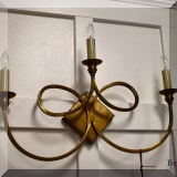 L16. Brass wall sconce. 